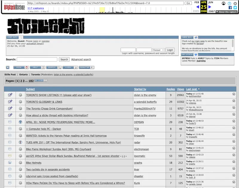 Screenshot of Stillepost.ca